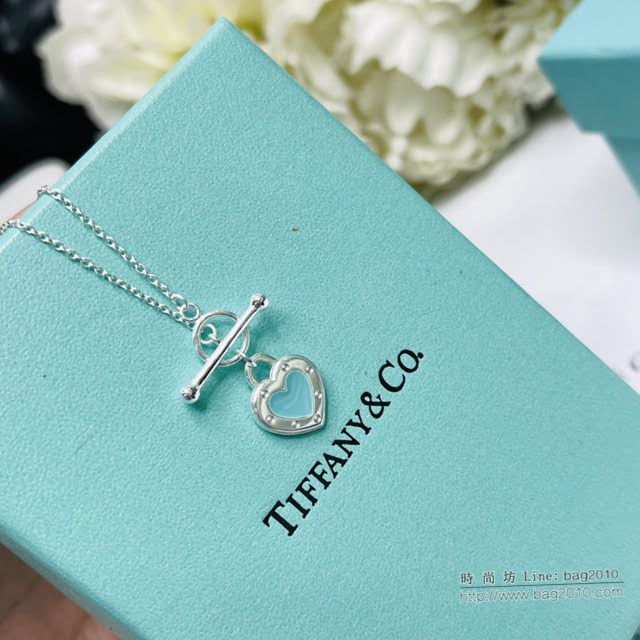 Tiffany純銀飾品 蒂芙尼女士專櫃爆款925純銀心形吊墜項鏈  zgt1674